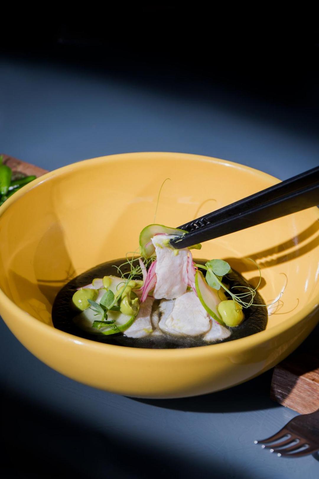 Hotel Makaaba Eco-Boutique Bacalar Exterior photo A bowl of ceviche